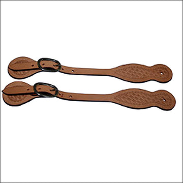 U-180062 Hilason Russet Leather Spur Strap 5/8In Skirt Western Cowboy